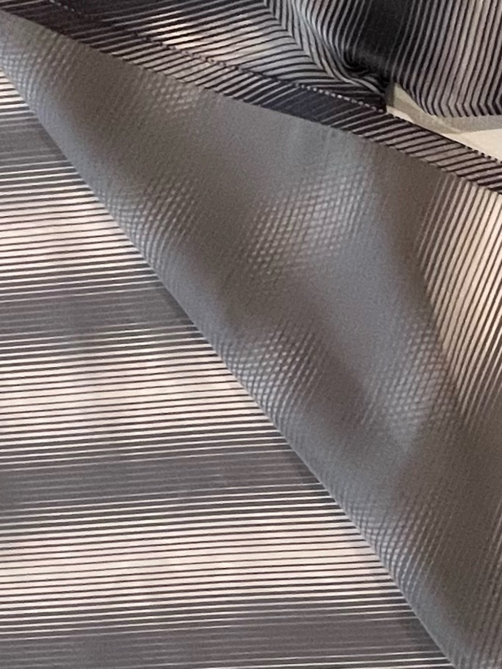 Lafayette 148 New York Sheer Black & Tan Striped Lightweight Silk Shirt-Jacket - Picture 12 of 12